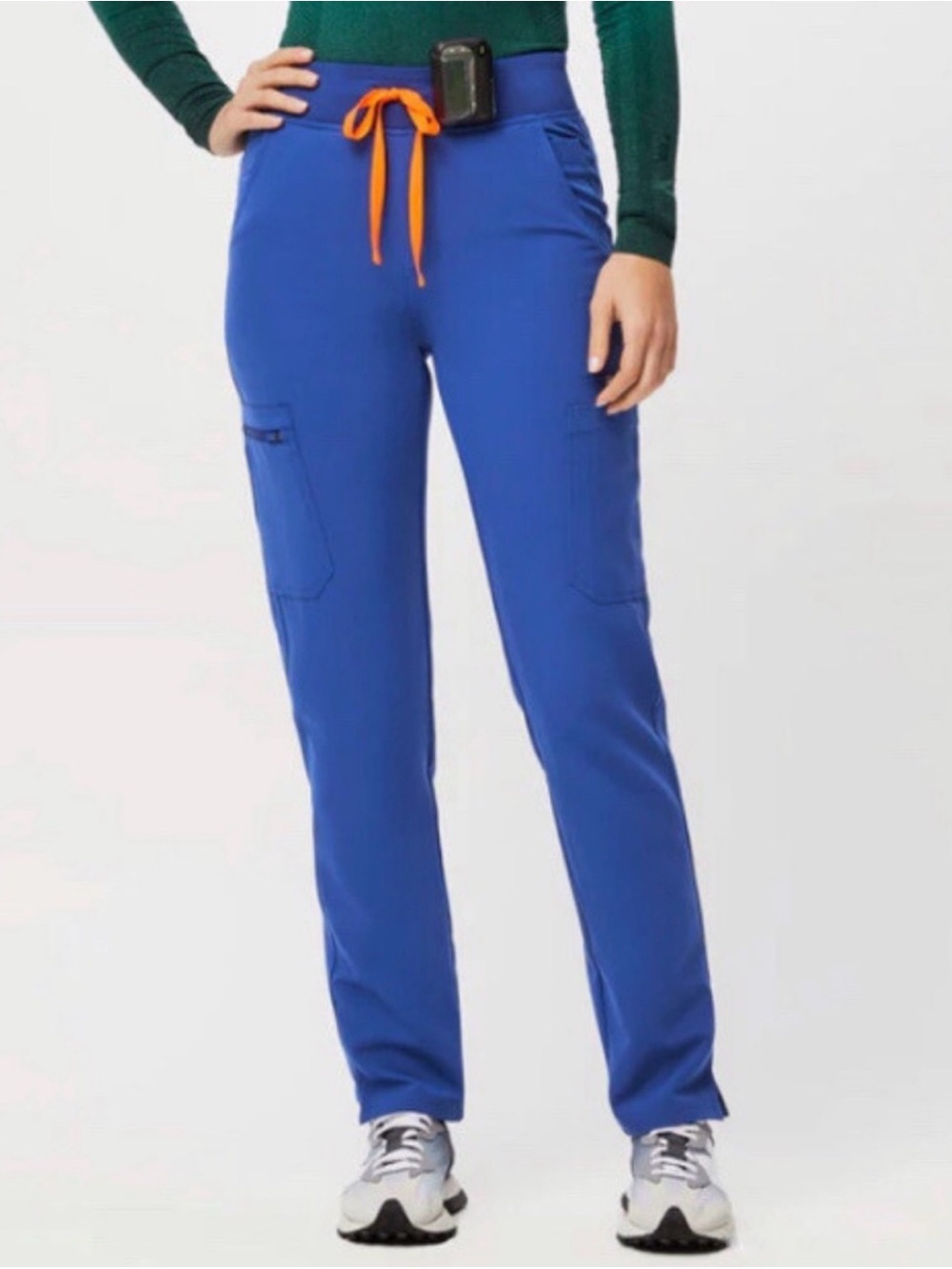 Figs Winning Blue Yola Skinny Scrub Pants Size S/P